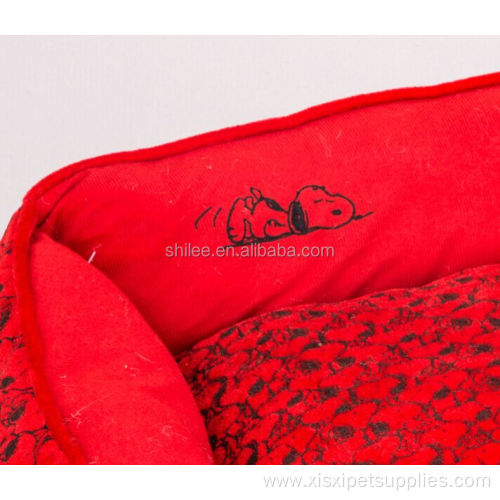 Lovely Luxury Snoopy Pattern Cushion Dog Pet Bed